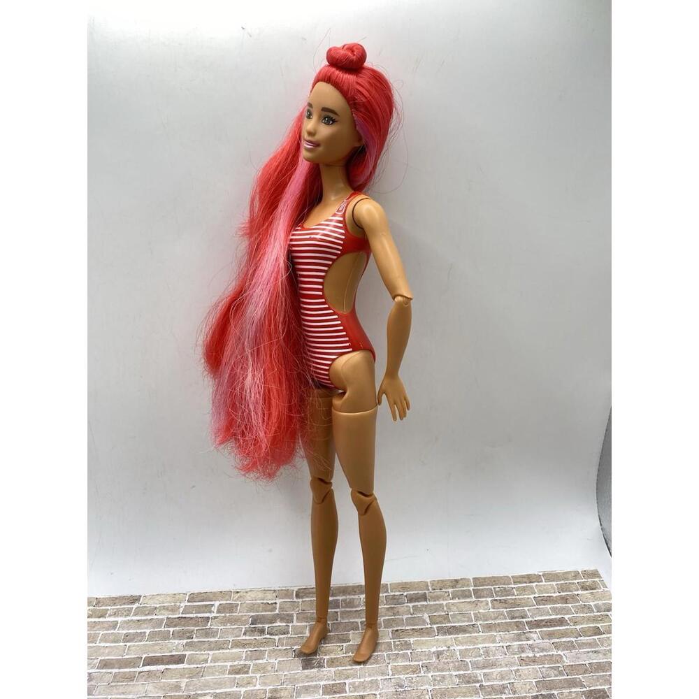 2023 Watermelon Pop Reveal Fruit Series Barbie doll red hair HNW43